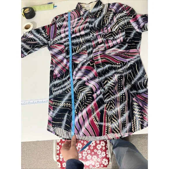 Roper Rodeo Multi-Colour & Patterned Western Cowboy Men's Size Large - Picture 7 of 8